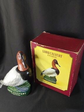 Lord Calvert Canadian Duck Decanter - Brown, White, Green